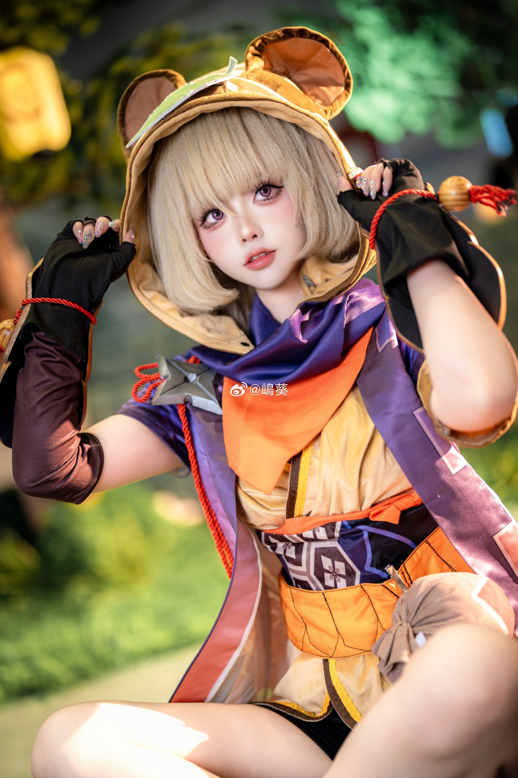 原神 诶？被发现了？不行…呜呼奥义！藏！早柚@嶋葵-次星岛