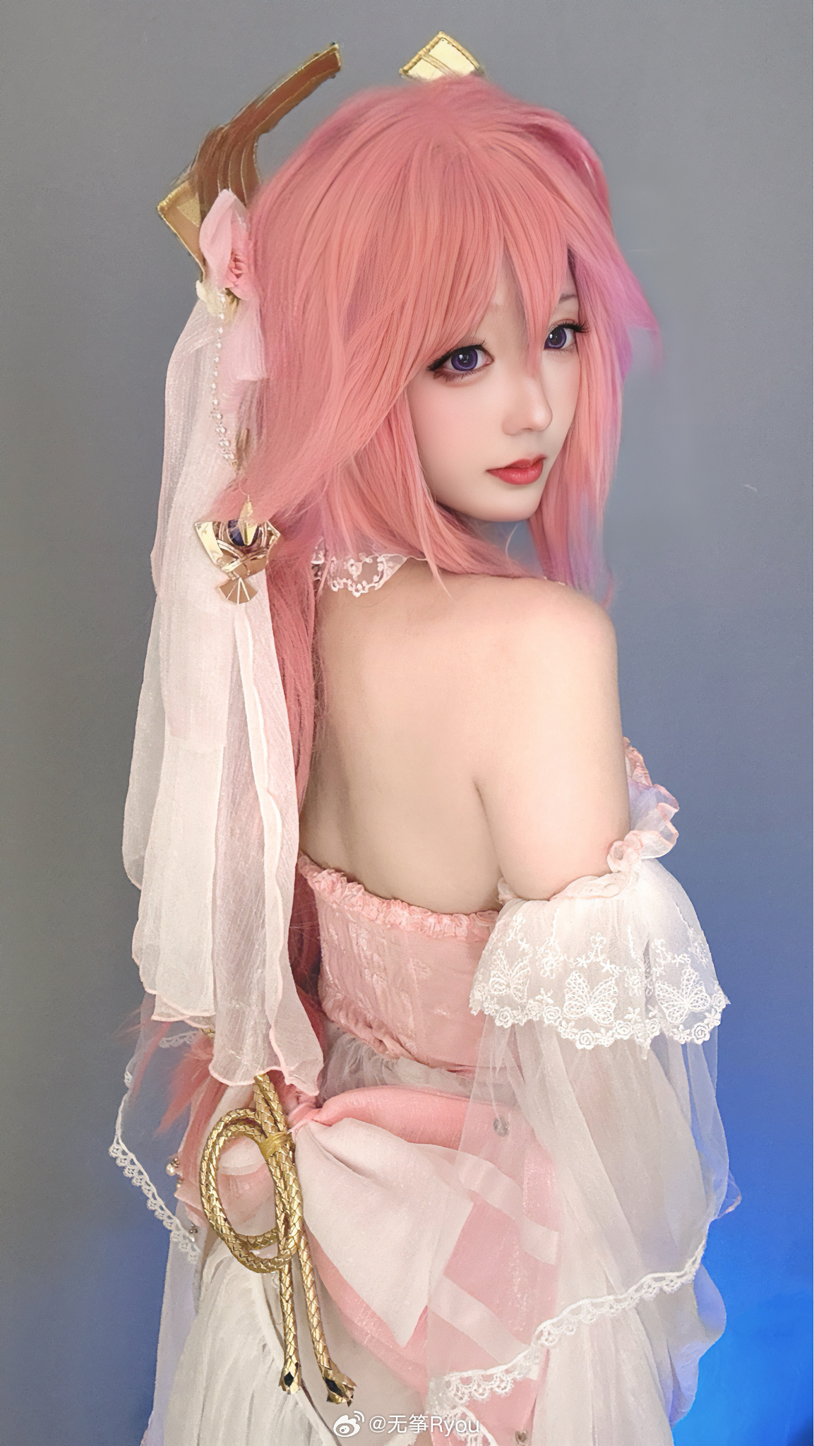 原神 雷电将军 八重神子 cosplay@无筝Ryou-次星岛