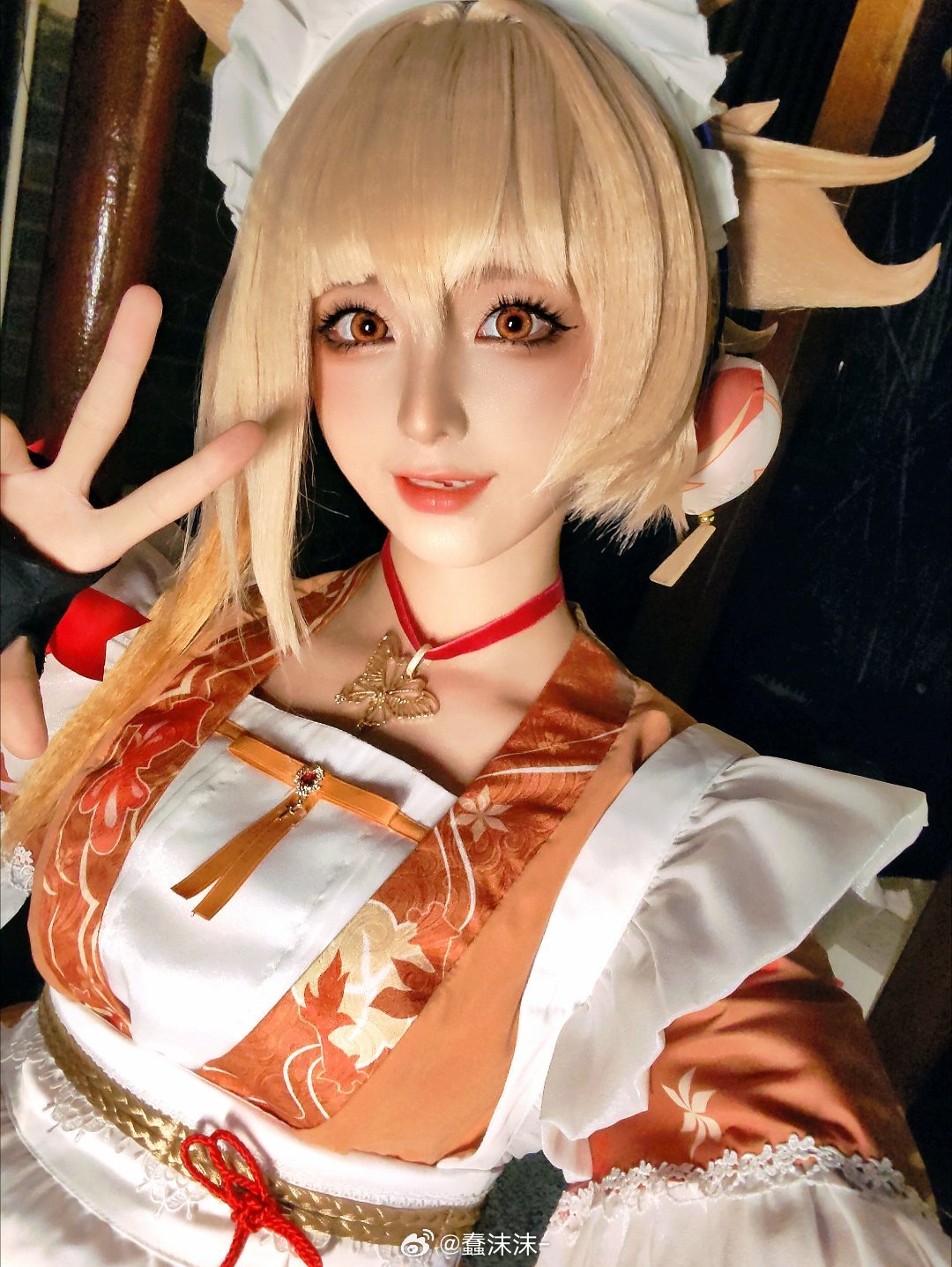 女仆版宵宫也太好看了！好爱！ @蠢沫沫--次星岛