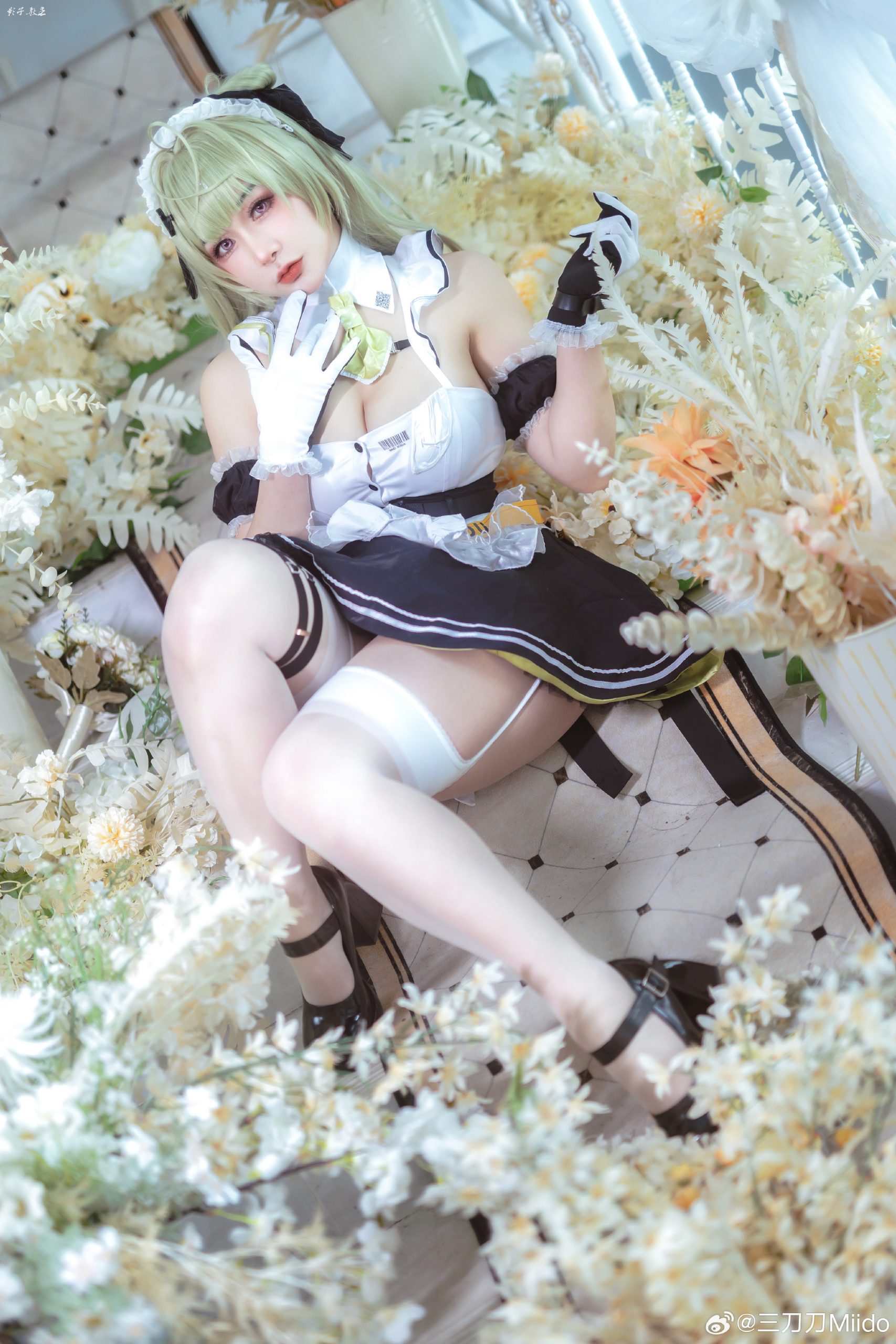 cosplay nikke:胜利女神 Nikke索达→原皮女仆@三刀刀Miido-次星岛