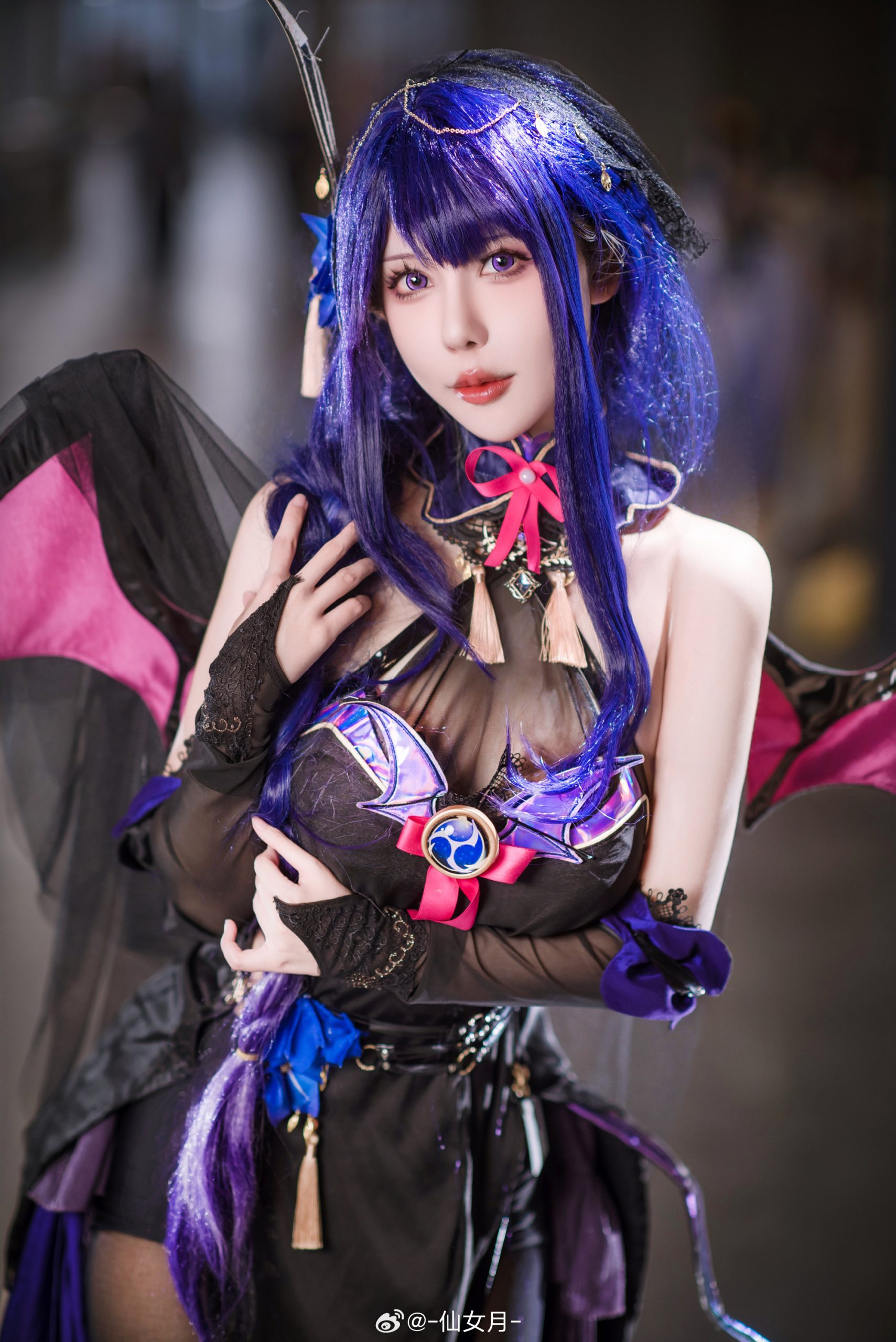 cosplay 是雷电魅魔同人 原神 雷电将军@-仙女月--次星岛
