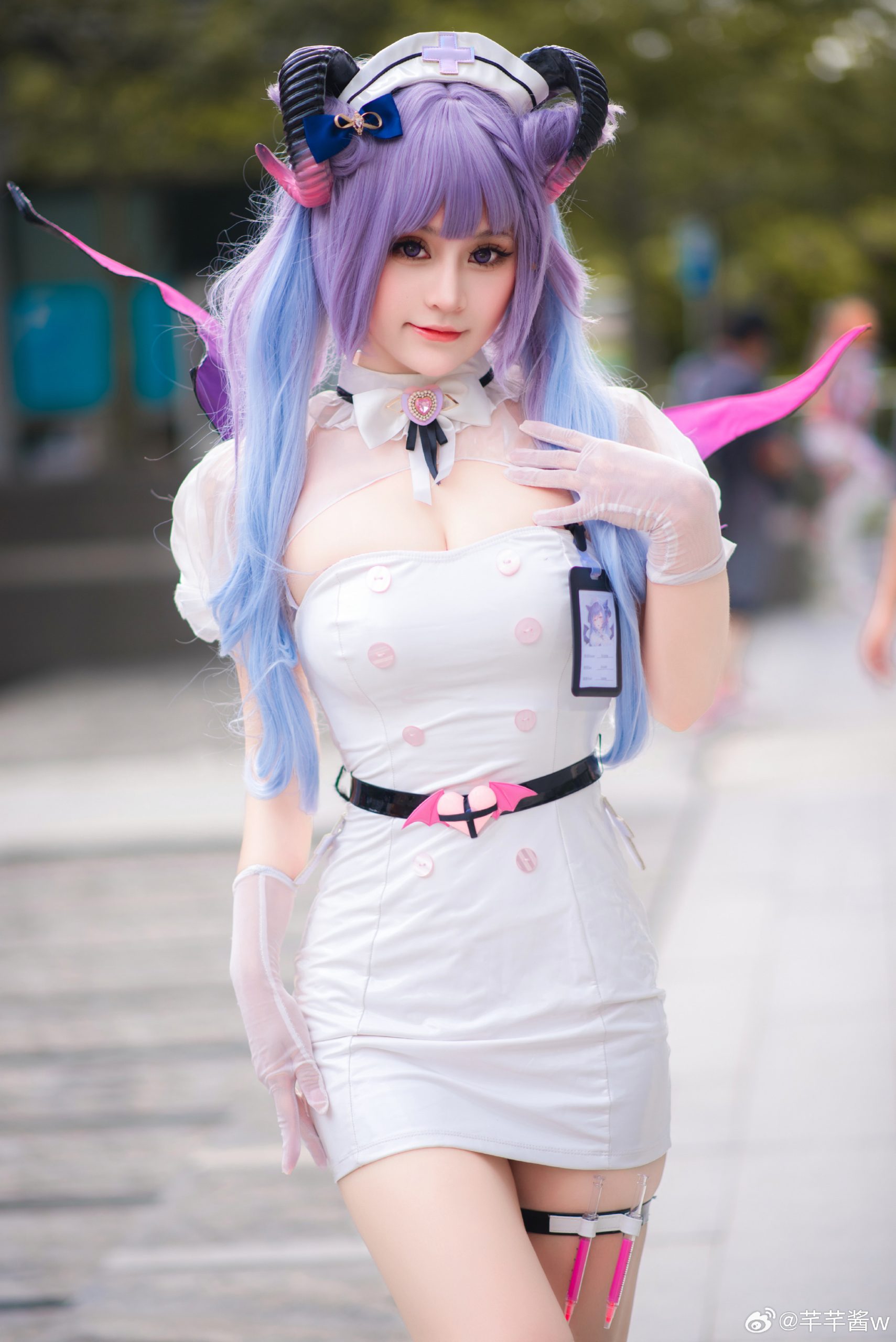 同人cos 刻晴魅魔来啦 @芊芊酱w-次星岛