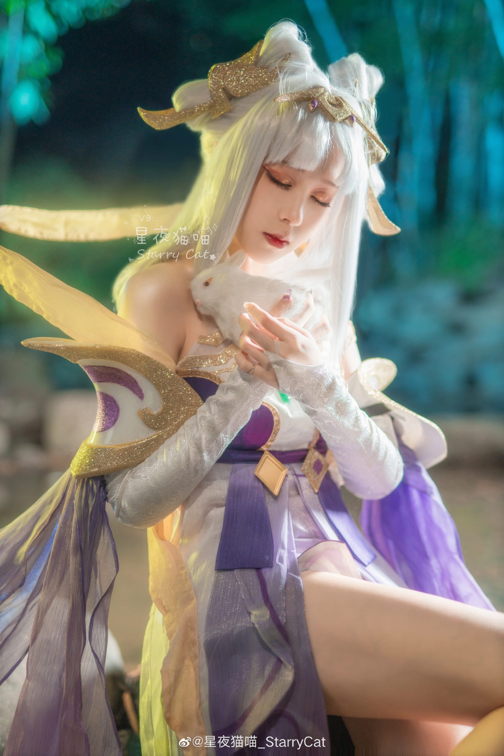 3号出嫦娥的拒霜思～先发一套之前出的原皮吧～ 王者荣耀嫦娥@星夜猫喵_StarryCat-次星岛