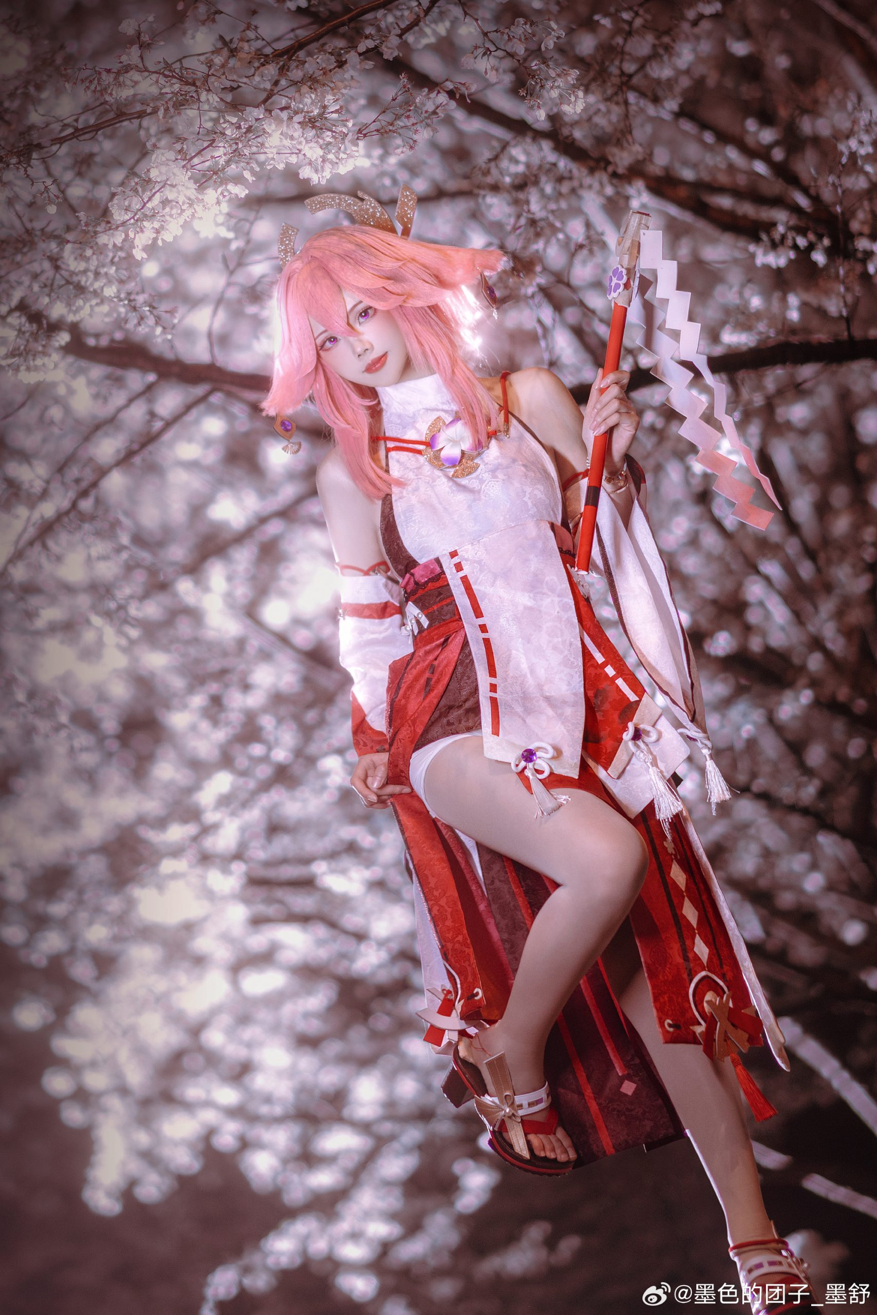 cosplay 原神 八重神子@墨色的团子_墨舒-次星岛