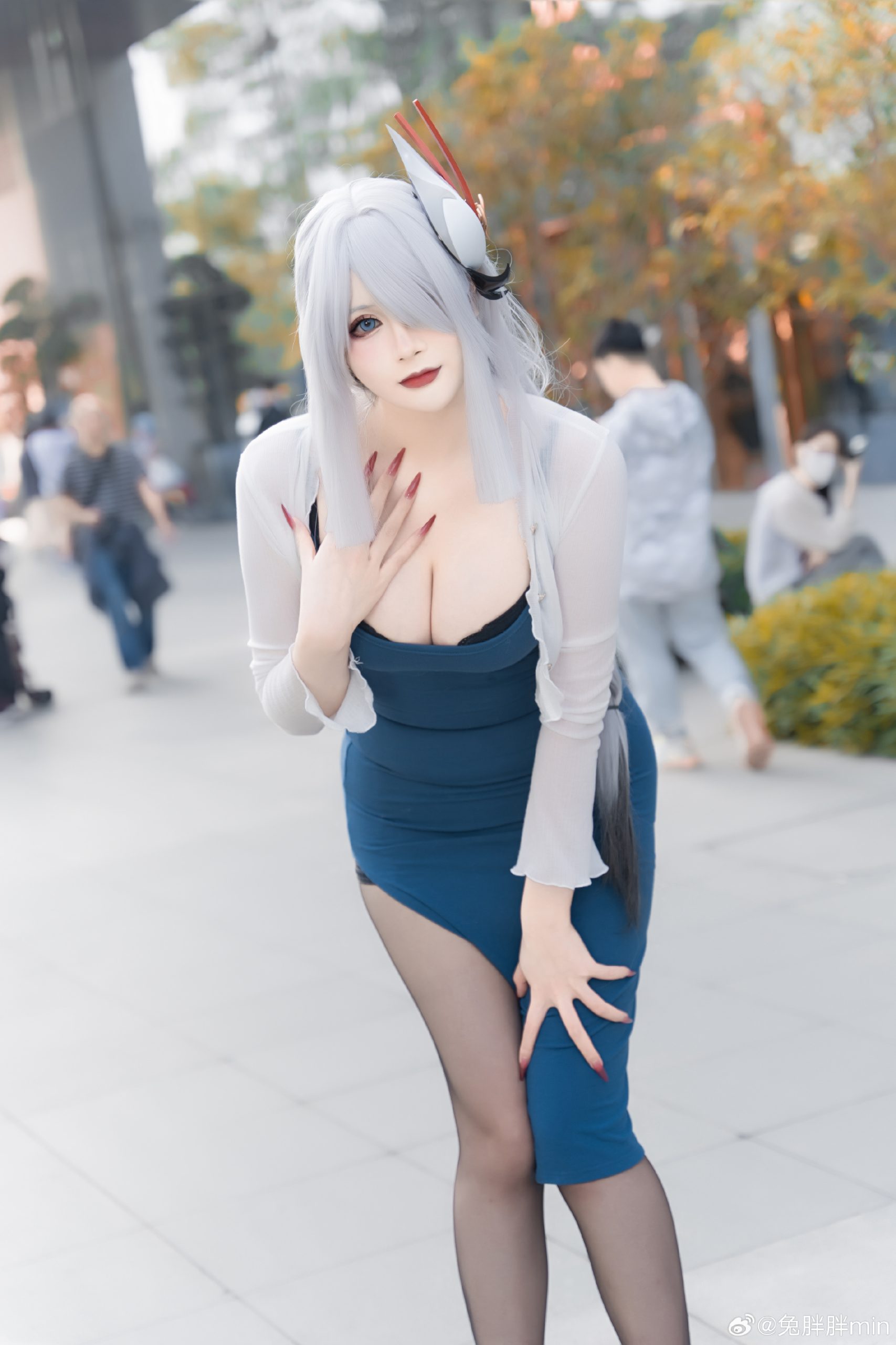 COSPLAY 才是真正能锁住我的红绳 原神 申鹤@兔胖胖min-次星岛