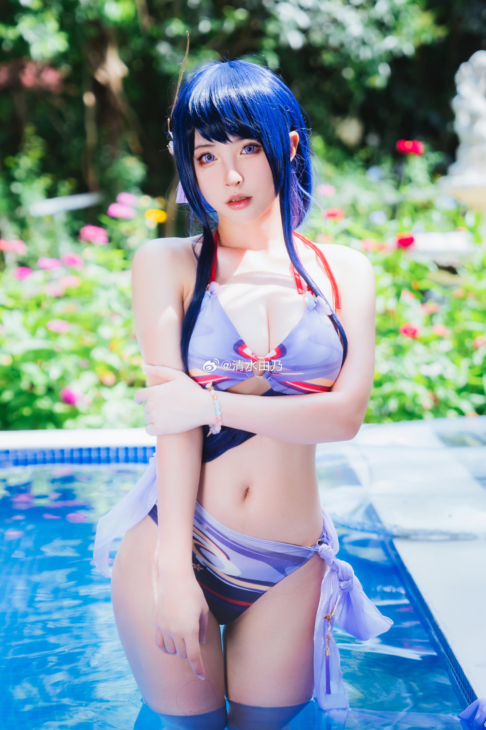 炎炎夏日，来份雷电泳装清凉一下吧～@清水由乃-次星岛