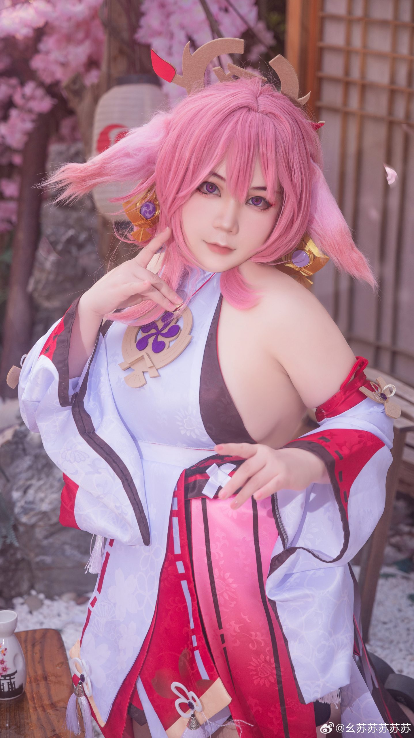 cosplay 原神 八重神子@幺苏苏苏苏苏-次星岛