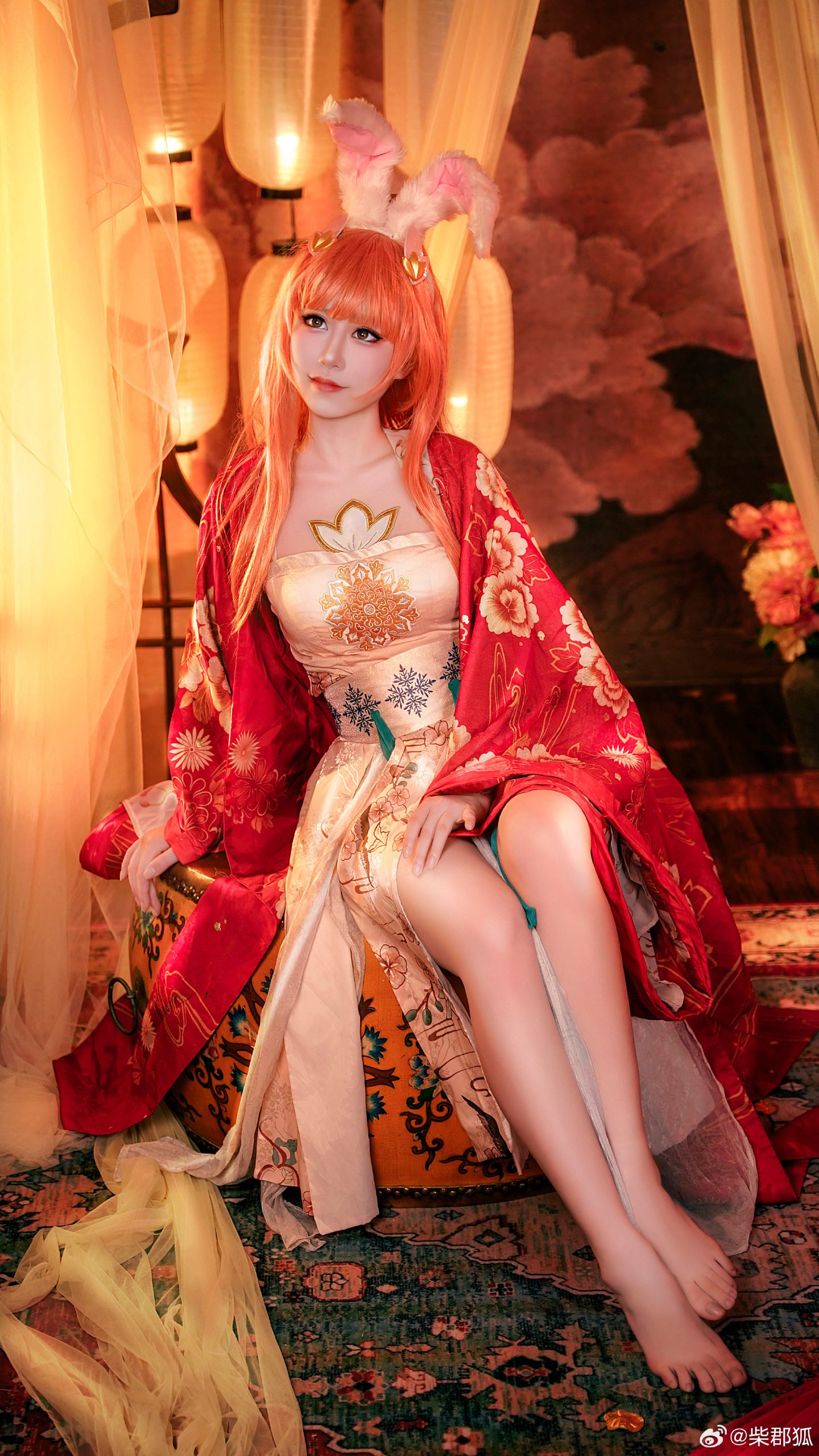cosplay 但愿人长久，千里共婵娟 王者荣耀@柴郡狐-次星岛